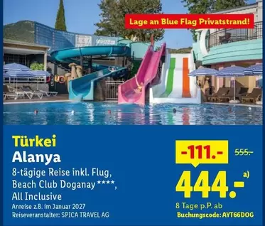 Ag - 8-tägige Reise inkl. Flug, Beach Club Doganay