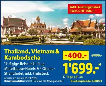 Thailand, Vietnam & Kambodscha