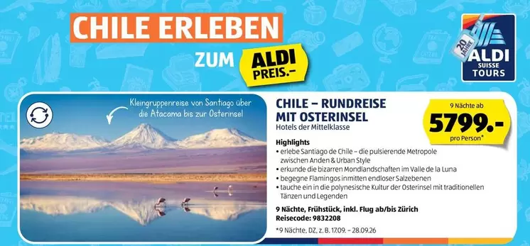 CHILE - RUNDREISE MIT OSTERINSEL