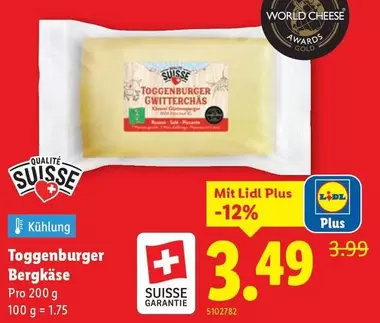 Toggenburger Bergkäse