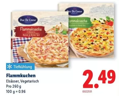 Flammkuchen Elsässer, Vegetarisch
