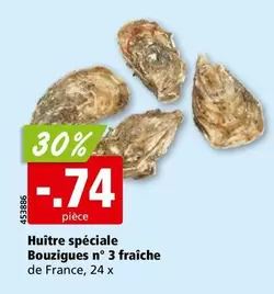 Huître spéciale Bouzigues n° 3 fraîche