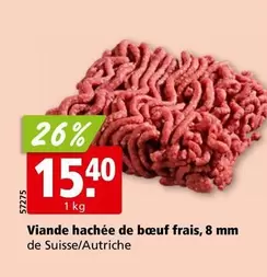 Viande hachée de boeuf frais, 8 mm