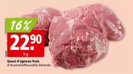 Quasi d'agneau frais