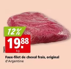 Faux-filet de cheval frais
