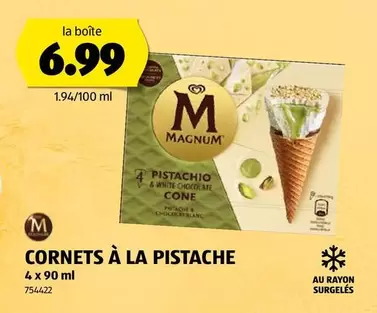 Magnum - CORNETS À LA PISTACHE