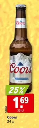 Coors 24 x 33 cl