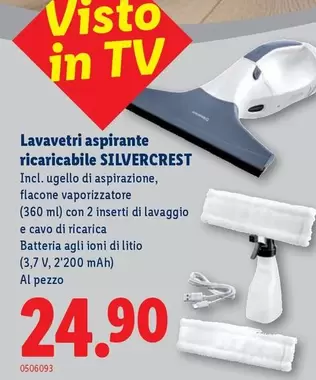 Lavavetri aspirante ricaricabile