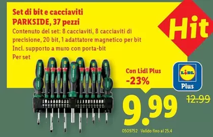 Set di bit e cacciaviti, 37 pezzi