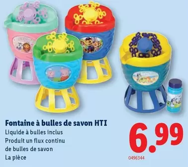 Fontaine à bulles de savon