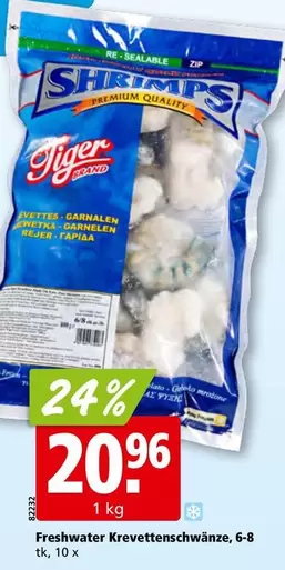 Freshwater Krevetenschwänze, 6-8 tk, 10 x