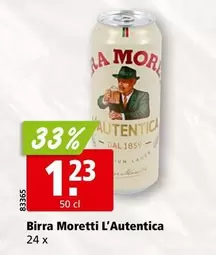 Birra Moretti L'Autentica