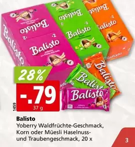 Yoberry Waldfrüchte-Geschmack, Korn oder Müsli Haselnuss- und Traubengeschmack