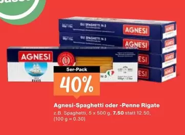 Spaghetti oder Penne Rigate