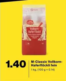 Vollkorn-Haferflöckli fein
