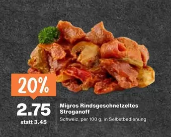 Rindsgeschnetzeltes Stroganoff