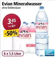 Evian - Mineralwasser ohne Kohlensäure