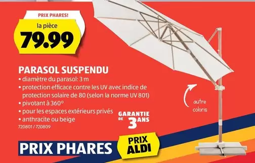 PARASOL SUSPENDU