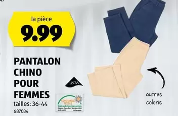 PANTALON CHINO POUR FEMMES Tailles: 36-44