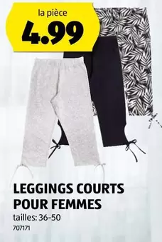LEGGINGS COURTS POUR FEMMES 707171