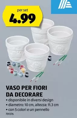 VASO PER FIORI DA DECORARE