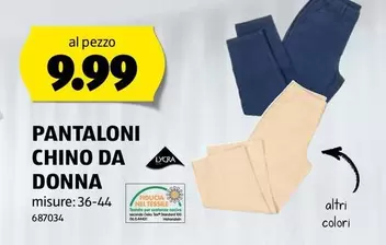 PANTALONI CHINO DA DONNA misure: 36-44 687034