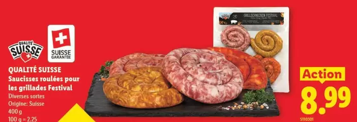 Action - Saucisses roulées pour les grillades Festival