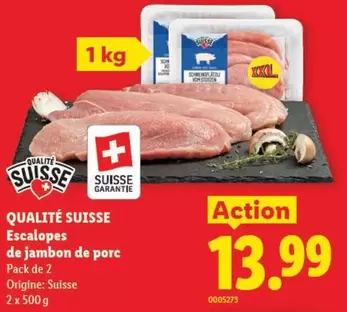Action - Escalopes de jambon de porc