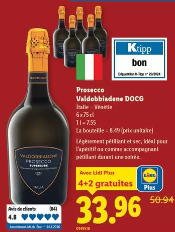 Prosecco Valdobbiadene DOCG