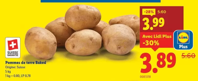 Pommes de terre Baked