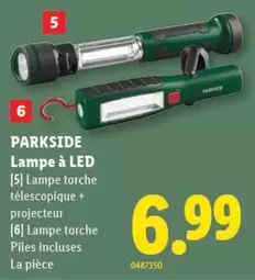 Lampe à LED (Lampe torche télescopique + projecteur) / Lampe torche