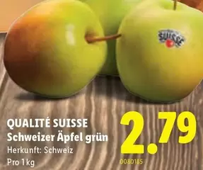 Schweizer Äpfel grün