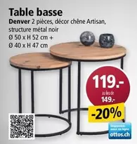 Denver - Table basse