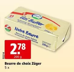 Beurre de choix Züger