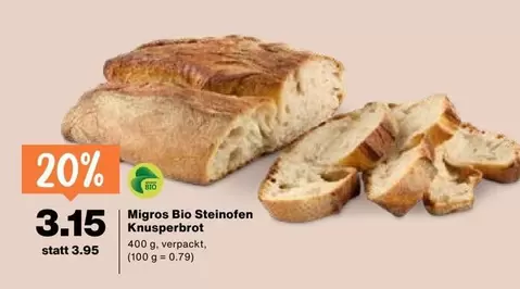 Migros Bio Steinofen Knusperbrot