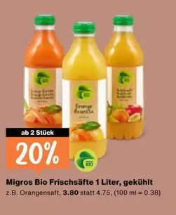 Migros Bio Frischsäfte