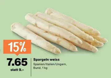 Spargeln weiss