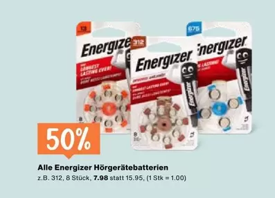 Hörgertebatterien z.B. 312