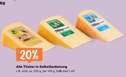 Tilsiter in Selbstbedienung