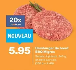 Hamburger de boeuf BBQ