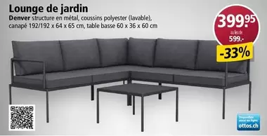 Denver - Lounge de jardin