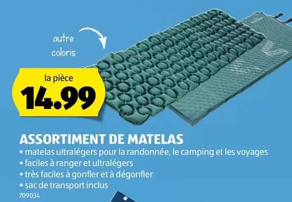 ASSORTIMENT DE MATELAS