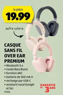 CASQUE SANS FIL OVER EAR PREMIUM