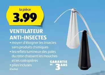 VENTILATEUR ANTI-INSECTES
