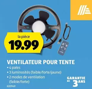 VENTILATEUR POUR TENTE
