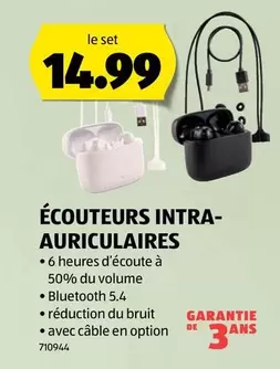 ÉCOUTEURS INTRA-AURICULAIRES