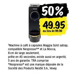 Machine à café à capsules