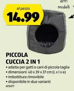 PICCOLA CUCCIA 2 IN 1