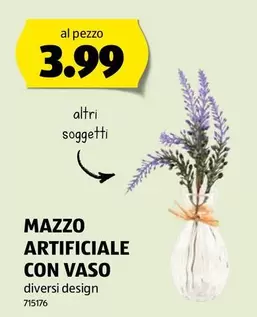 MAZZO ARTIFICIALE CON VASO 715176