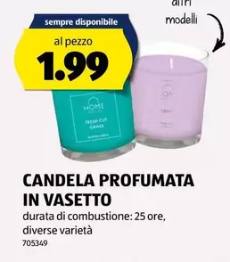 Candela profumata in vasetto